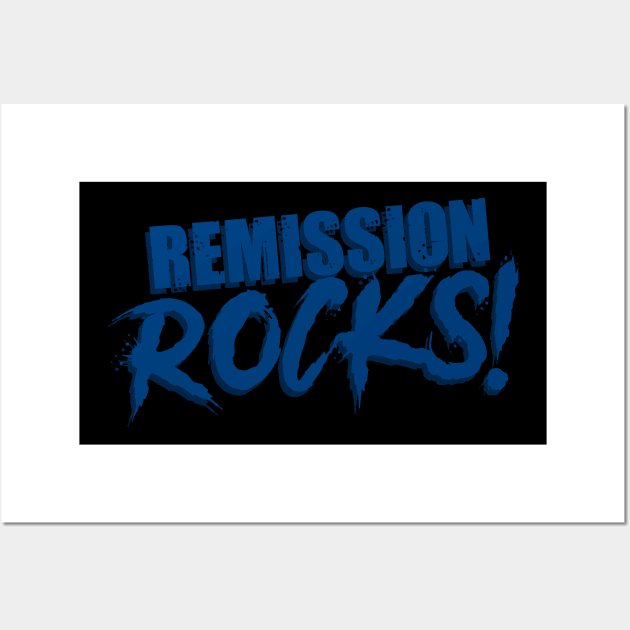 Remission Rocks! Colon Cancer Wall Art by jpmariano